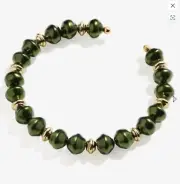 ALEX AND ANI Sea Sultry Cuff Bracelet - Green Beaded