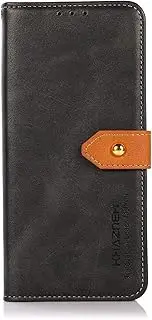 [YukeTop] Case for Nokia C31, PU Leather Flip Folio Wallet Cover, with Card Slots, Case Cover for Nokia C31.(Black)