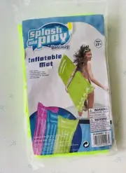Brand New SPLASH & PLAY By BESTWAY INFLATABLE MAT NEON Float Beach 72” Ages 12+