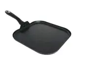IMUSA Bistro 11" Square Griddle Nonstick Black, Cool Touch Handle