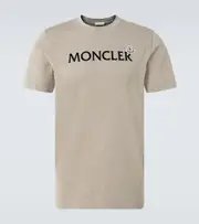 [Moncler] Moncler Logo cotton jersey T-shirt UK 42 brown
