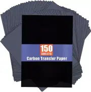 150 Sheets Carbon Paper Sheets Carbon Transfer Paper for DIY Woodworking Pape...