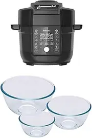 [Instant] Pot Duo Crisp 6.5L Ultimate Lid + [FREE] 3pc Mixing Bowl Set