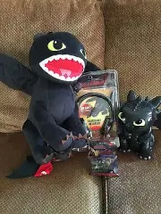 How To Train Your Dragon 2 Toothless Bundle Plush Bank Headphone & Silly Bands