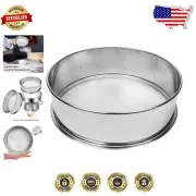 Stainless Steel 50 Mesh Sifter - Vibrating Sieve for Perfect Flour and Spices