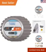 10-Pack 7-1/4 Inch 24T TCT Circular Saw Blades - Ultimate Wood Cutting Solution