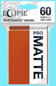 60 ULTRA PRO ECLIPSE SMALL PUMPKIN ORANGE MATTE DECK PROTECTOR Card Sleeves tcg