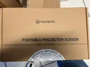 VANKYO PROJECTOR SCREEN 100 IN, 16.9 PORTABLE INDOOR/OUTDOOR PROJECTION, NEW