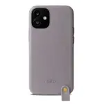 【ALTO】IPHONE 12 MINI ANELLO 360系列 5.4吋 頸掛式皮革防摔手機殼 - 礫石灰(附頸掛繩)