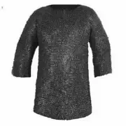 9 mm Chainmail Armor Wedge Riveted Chain mail Hauberk Larp & Reenactment