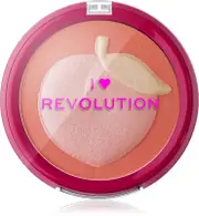 I Heart Revolution Fruity Peach blush Compact Peach color 9.2 g