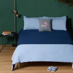 YVONNE COLLECTION 石虎杉林 加大被套+枕套三件組-靜謐藍