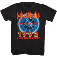 在飛比找露天拍賣優惠-【千代】Def Leppard1992威豹硬搖滾樂隊復古古著