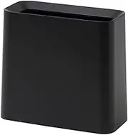 Ideaco Tubor Hi-Grande Black Square Trash Can 11.5L Width 12.4 x Depth 5.9 x Height 11.8 inches (31.5 x 15 x 30 cm)