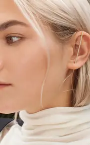 [KATKIM] Diamond Thread Single Ear Pin