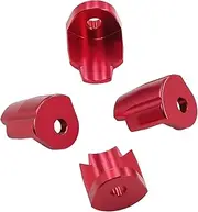 Generic 4Pcs Shock Absorber Protective Repair Parts Anti-Collision Replacement Accessories for 1/14 RC Car, Red