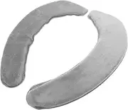 LAPYAPPE 1pair Toilet Seat Cover Cushions Reusable Easy to Install Bathroom Toilet Pads for All Seasons Soft Comfortable Grey