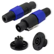 Speakon NL4FC，NL4 Connector Round Speaker Plug Twist Lock 4 Pole Speaker Plug...
