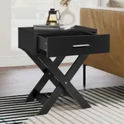 1 Drawer ALFORDSON Bedside Table Nightstand (Black)