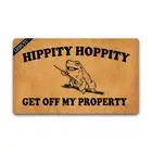 Mat Entrance Floor Doormat Rubber Non-slip Welcome Home Decor Hippity Hoppity