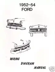 1952-54 FORD WIRING DIAGRAM MANUAL