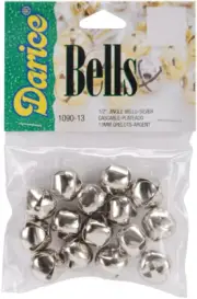 Jingle Bells Silver 0.5 Inch