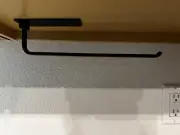 Paper Towel Holder, Self-Adhesive or Drilling, Matte Black Paper Towel Rack
