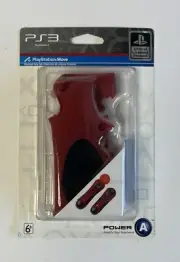 Power A Playstation Move Premium Grip Set Sony PS3 - RED
