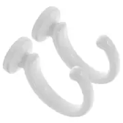 1 Set of Curtain Holdback Wall Hook Wall Mounted Drapery Tiebacks Metal Hook