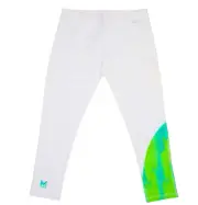 MISSION DWade Vapor Active Men's Compression 3/4 Tights Aqua Yellow White XL