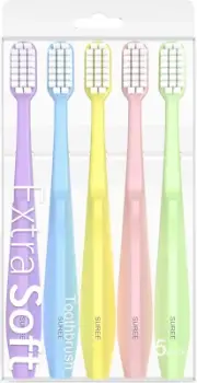 Extra Soft Toothbrush for Sensitive Teeth and Gums (5 Pack), Ultra Soft Tooth...