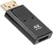 Displayport to HDMI Converter, 4K HDMI Male to DP Female Adapter Support for PC, Graphics Card, Laptop