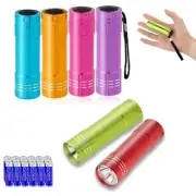 Small Mini LED Flashlight Pack of 6 COB Flashlights for Kids 100 Lumen With ...