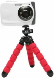 XSORIES / MINI DELUXE TRIPOD IN BLACK & RED - BRAND NEW