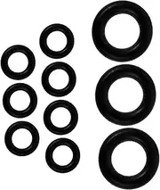GLEAVI 10pcs Valve Stem Seal Kit Rubber Sealing Rings for Hydraulic Systems Easy Installation Oil Return Valves Replacement Parts Precision Engineered to Prevent Oil Leakage