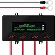Battery Equalizer, 48V Battery Equalizer, LED Digital Display 4 x 12V Battery Balancer for Lead Acid Lithium Battery
