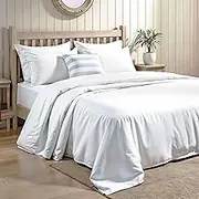 Bluspear Cotton Flat Bedsheet (1, King 116x108)