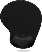 Mouse Mat, Ergonomic Comfort Mouse Pad Mat with Gel Foam Rest Wrist Support, Anti-Slip Pu Base For PC Laptop - Durable And Washable For Easy Cleaning Mousepad
