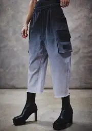 [DARKER WAVS] Filter Dip Dye Tactical Cargo Joggers