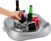 Floating Cup Holder,Inflatable Hot Tub Drink Holders - Beverage Storage Table Floats for Hot Tub Lake Beach Hot Springs Family Gathering