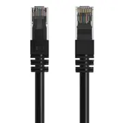 Cruxtec RJ45 Internet LAN 30m CAT6 10GbE Gigabit Speed Ethernet PVC Cable Black