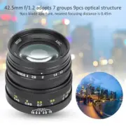 Zhongyi Mitakon Fixed Focus 42.5mm f1.2 Lens For M4/3 Camera Olympus EM10 GH4