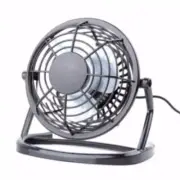 PC USB Cooling Desk Mini Fan Notebook Laptop Computer Portable Super Black