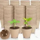 50pcs 8CM Plant Starter Pot Eco-Friendly Nursery Pot Flower