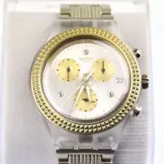 SWATCH IRONY Diaphane CHRONO 2014 - SVCK4079AG - Kishaya - Brand New