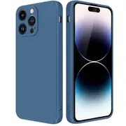 MCC iPhone 14 Pro Soft Liquid Silicone Shockproof Case Cover Apple 14Pro [Dark Blue]