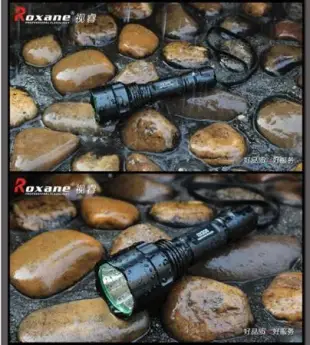 視睿Roxane戰術攻擊頭CREE XPG2 R5強光LED手電筒組RX308(550流明;射程350米;IPX-6防水