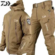 Coats Men's Tactical Windproof Waterproof Jacket Special Forces Soft Shell Fishing Suit Men's Army Combat Pants Men's Fishing Jackets Suits 02