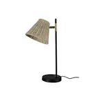 Yvette Rattan Table Lamp Bed Side Reading Sofa Desk Study Accent Night Light