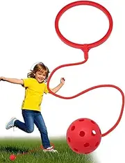 Ankle Skip Ball - Rotating Swing Assorted Colors Single-Leg Soft Jumping Ring - Coordination Fitness Sports Ball Outside Exercise Skipping Toy for Kindergarten